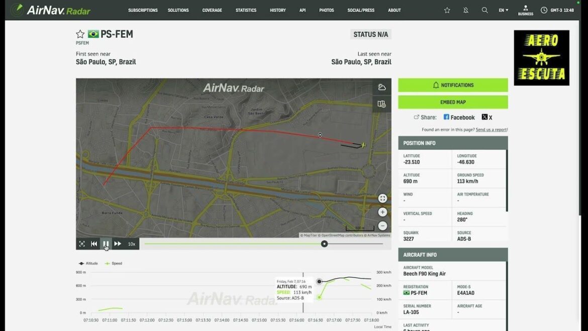 “triste-ver-daqui-de-cima”,-disse-piloto-a-torre-apos-acidente-aereo-em-sp