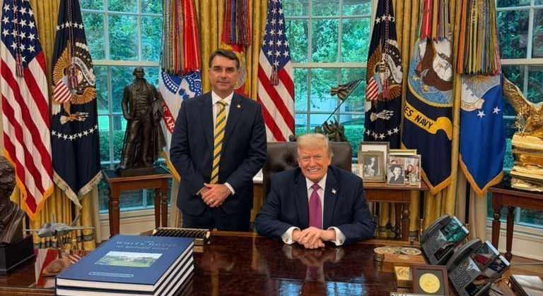tarifaco,-faccoes-e-terras-raras:-os-temas-da-reuniao-entre-flavio-e-trump