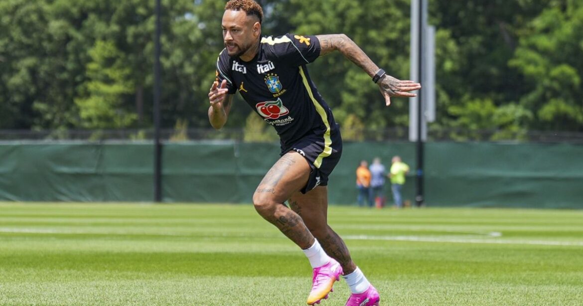 antes-do-jogo,-cbf-publica-imagens-do-treino-de-neymar-em-nova-jersey;-veja